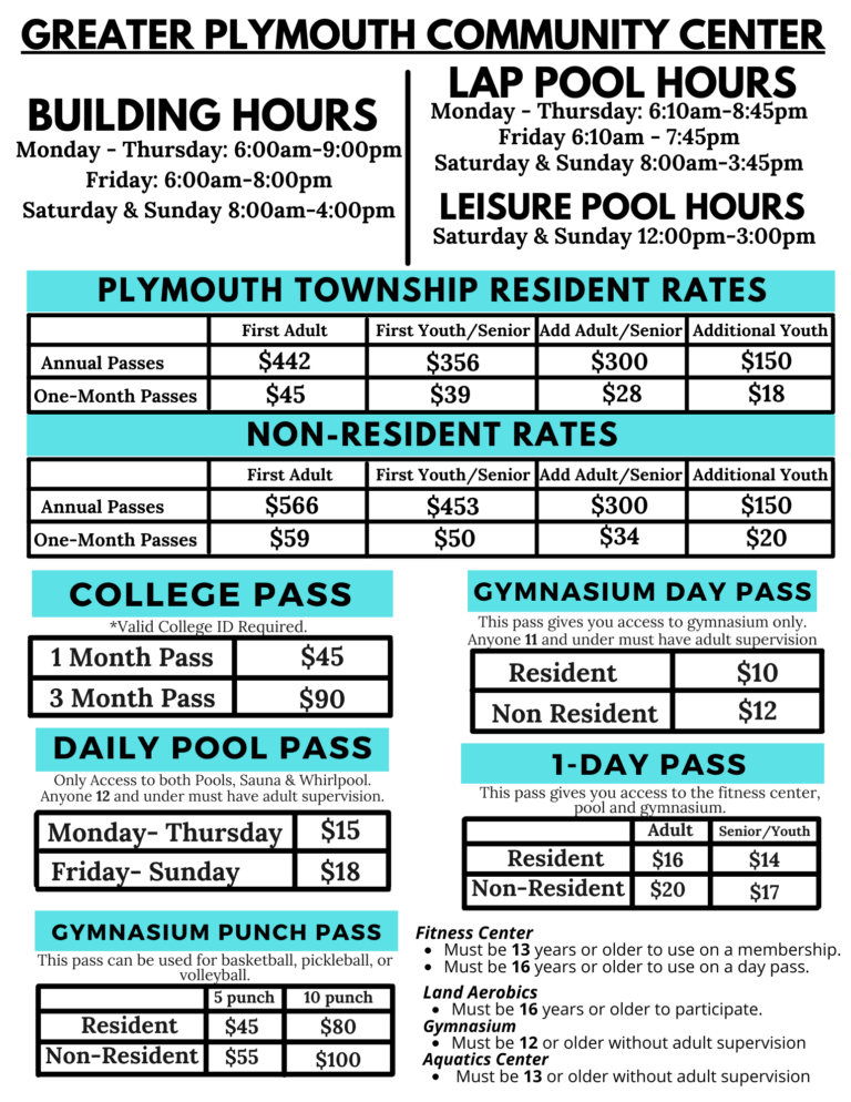 Membership Information Plymouth Township