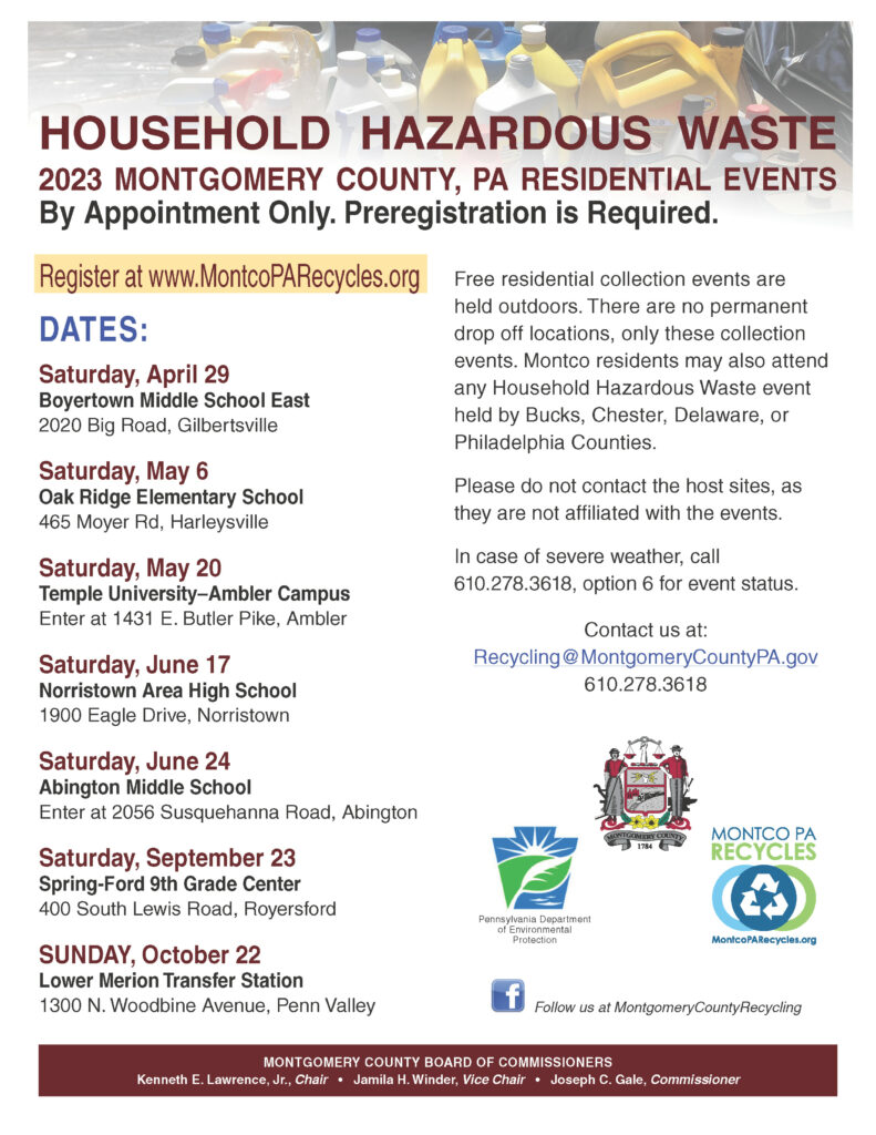 Household Hazardous Waste Collection Events Plymouth Township