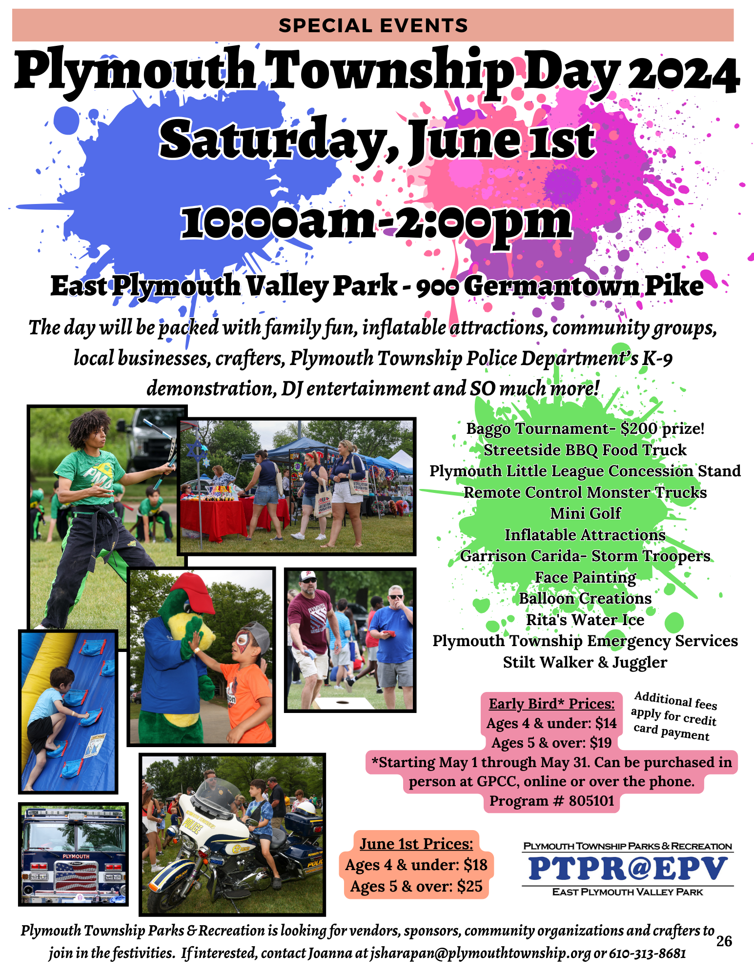 Plymouth Township Day @ East Plymouth Valley Park